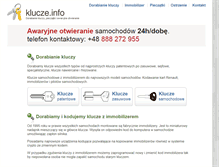 Tablet Screenshot of klucze.info